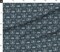 Baby Dragon Bohemian Botanical Magical Guardian Farmhouse Safe Cottagecore Dark Teal Gray Custom Printed Fabric by Spoonflower Various Fabrics by the Yard or Fat Quarter